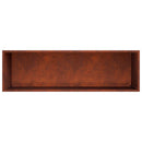 vidaXL Kerti cserép 2 db Rozsdás 100 x 30 x 50 cm Időjárásálló Acél
