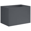 vidaXL Kerti cserép 2 db Antracitszürke 50 x 40 x 40 cm