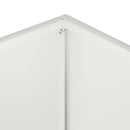 vidaXL Kerti cserép 2 db Fehér 60 x 40 x 40 cm Hidegen hengerelt acél