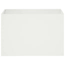vidaXL Kerti cserép 2 db Fehér 60 x 40 x 40 cm Hidegen hengerelt acél
