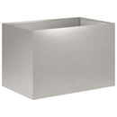 vidaXL Kerti cserép 2 db Ezüst 60 x 40 x 40 cm Rozsdamentes Acél