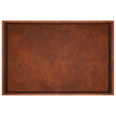 vidaXL Kerti cserép 2 db Rozsdás 60 x 40 x 40 cm Időjárásálló Acél