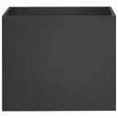 vidaXL Kerti cserép 2 db Fekete 60 x 40 x 50 cm Hidegen hengerelt acél