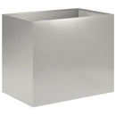 vidaXL Kerti cserép 2 db Ezüst 60 x 40 x 50 cm Rozsdamentes Acél