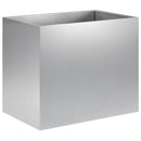 vidaXL Kerti cserép 2 db Ezüst 60 x 40 x 50 cm Horganyzott Acél