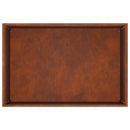 vidaXL Kerti cserép 2 db Rozsdás 60 x 40 x 50 cm Időjárásálló Acél