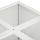 vidaXL Kerti cserép Fehér 100 x 100 x 20 cm Hidegen hengerelt acél