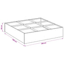 vidaXL Kerti cserép Antracitszürke 100 x 100 x 20 cm