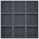 vidaXL Kerti cserép Antracitszürke 100 x 100 x 20 cm