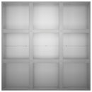 vidaXL Kerti cserép Ezüst 100 x 100 x 20 cm Horganyzott Acél