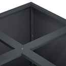 vidaXL Kerti cserép Antracitszürke 100 x 100 x 40 cm