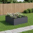 vidaXL Kerti cserép Antracitszürke 100 x 100 x 40 cm