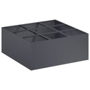 vidaXL Kerti cserép Antracitszürke 100 x 100 x 40 cm