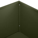 vidaXL Kerti cserép 2 db Olajzöld 50 x 50 x 75 cm