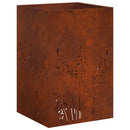 vidaXL Kerti cserép 2 db Rozsdás 50 x 50 x 75 cm Időjárásálló Acél