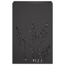 vidaXL Kerti cserép 2 db Fekete 50 x 30 x 75 cm Hidegen hengerelt acél