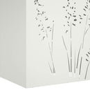 vidaXL Kerti cserép Fehér 50 x 30 x 75 cm Hidegen hengerelt acél