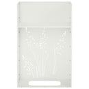 vidaXL Kerti cserép 2 db Fehér 50 x 30 x 75 cm Hidegen hengerelt acél