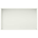 vidaXL Kerti cserép 2 db Fehér 50 x 30 x 75 cm Hidegen hengerelt acél