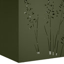 vidaXL Kerti cserép Olajzöld 50 x 30 x 75 cm Hidegen hengerelt acél