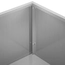 vidaXL Kerti cserép 2 db Ezüst 50 x 30 x 75 cm Horganyzott Acél
