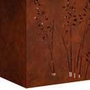 vidaXL Kerti cserép 2 db Rozsdás 50 x 30 x 75 cm Időjárásálló Acél