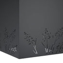 vidaXL Kerti cserép 2 db Antracitszürke 50 x 50 x 49 cm