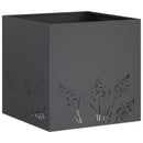 vidaXL Kerti cserép 2 db Antracitszürke 50 x 50 x 49 cm