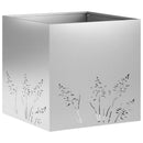 vidaXL Kerti cserép 2 db Ezüst 50 x 50 x 49 cm Horganyzott Acél