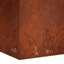 vidaXL Kerti cserép 2 db Rozsdás 50 x 50 x 49 cm Időjárásálló Acél