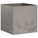 vidaXL Kerti cserép 2 db Rozsdás 50 x 50 x 49 cm Időjárásálló Acél