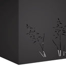 vidaXL Kerti cserép 2 db Fekete 50 x 30 x 49 cm Hidegen hengerelt acél