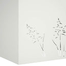 vidaXL Kerti cserép 2 db Fehér 50 x 30 x 49 cm Hidegen hengerelt acél