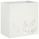 vidaXL Kerti cserép 2 db Fehér 50 x 30 x 49 cm Hidegen hengerelt acél