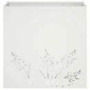 vidaXL Kerti cserép 2 db Fehér 50 x 30 x 49 cm Hidegen hengerelt acél