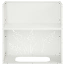 vidaXL Kerti cserép 2 db Fehér 50 x 30 x 49 cm Hidegen hengerelt acél