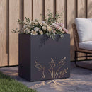 vidaXL Kerti cserép Antracitszürke 50 x 30 x 49 cm