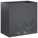 vidaXL Kerti cserép 2 db Antracitszürke 50 x 30 x 49 cm