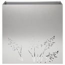 vidaXL Kerti cserép 2 db Ezüst 50 x 30 x 49 cm Rozsdamentes Acél