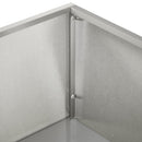 vidaXL Kerti cserép Ezüst 80 x 20 x 49 cm Rozsdamentes Acél