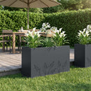 vidaXL Kerti cserép Antracitszürke 80 x 30 x 49 cm