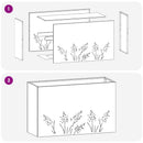 vidaXL Kerti cserép 2 db Antracitszürke 80 x 30 x 49 cm