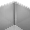 vidaXL Kerti cserép Ezüst 80 x 30 x 49 cm Horganyzott Acél