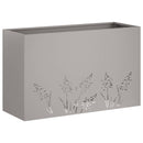 vidaXL Kerti cserép 2 db Rozsdás 80 x 30 x 49 cm Időjárásálló Acél