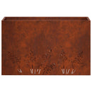 vidaXL Kerti cserép 2 db Rozsdás 80 x 30 x 49 cm Időjárásálló Acél
