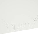 vidaXL Kerti cserép Fehér 100 x 20 x 49 cm Hidegen hengerelt acél