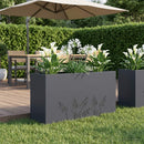 vidaXL Kerti cserép Antracitszürke 100 x 20 x 49 cm