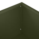 vidaXL Kerti cserép 2 db Olajzöld 100 x 20 x 49 cm