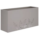vidaXL Kerti cserép Rozsdás 100 x 20 x 49 cm Időjárásálló Acél