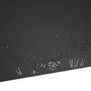 vidaXL Kerti cserép Fekete 100 x 30 x 49 cm Hidegen hengerelt acél